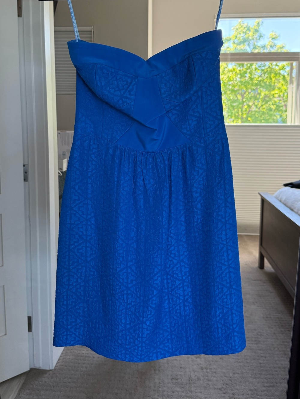Rebecca Taylor Royal Blue Strapless Mini Dress